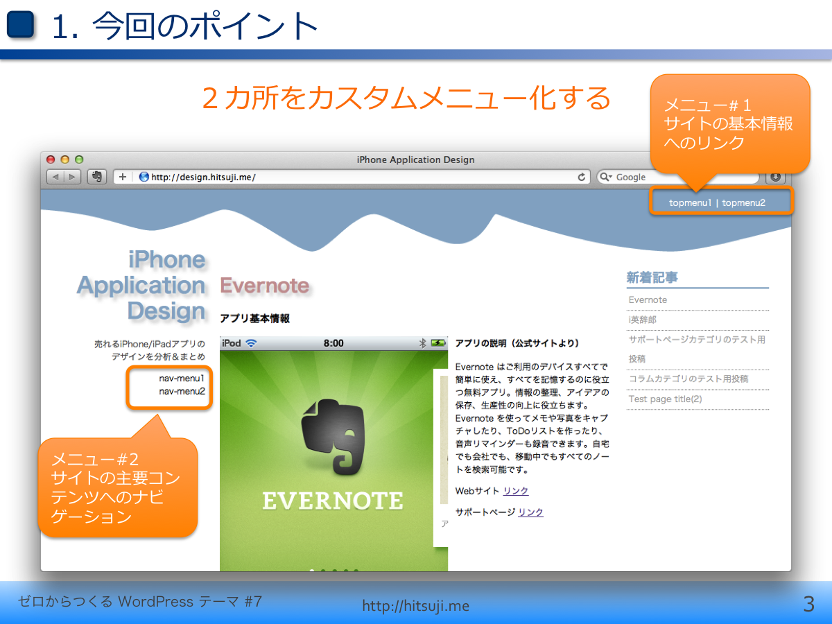ゼロからつくるWordPressテーマ第7回_スライド03