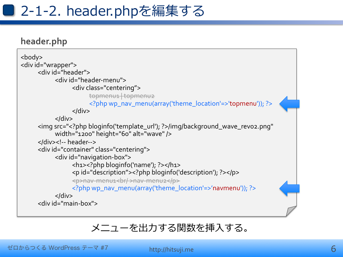 ゼロからつくるWordPressテーマ第7回_スライド06